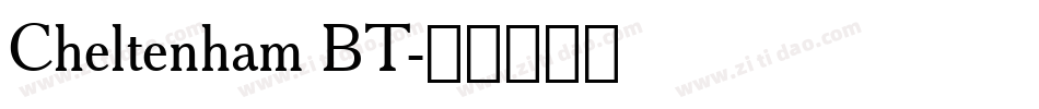 Cheltenham BT字体转换